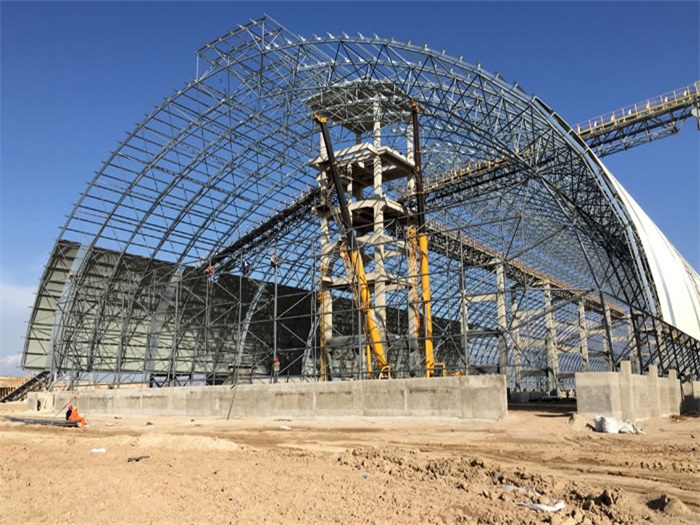 石首煤机油桶翘工程网架